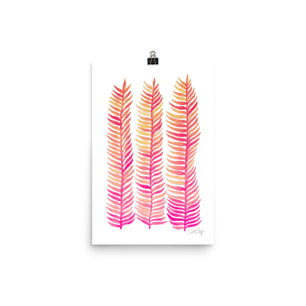 Stems – Pink Palette  •  Art Print
