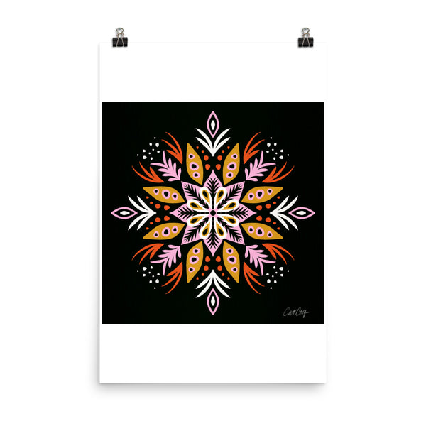 Thorny Mandala - Pink Charcoal