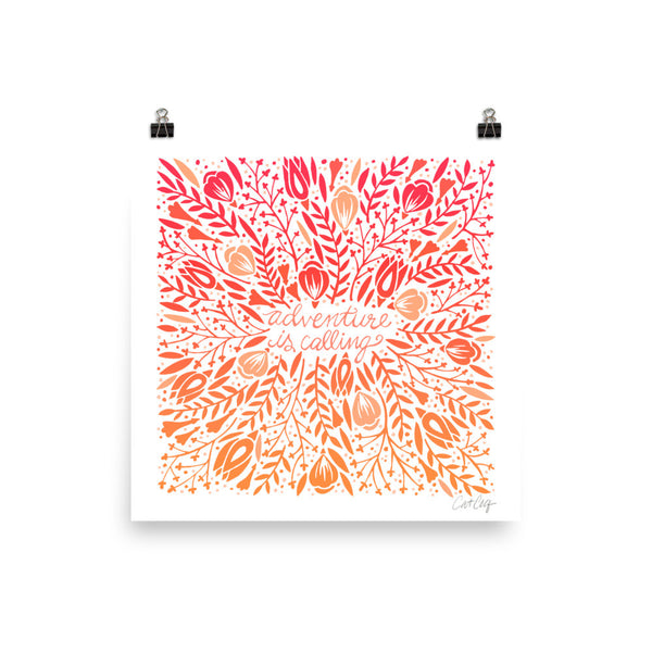 Adventure is Calling – Sunset Palette • Art Print