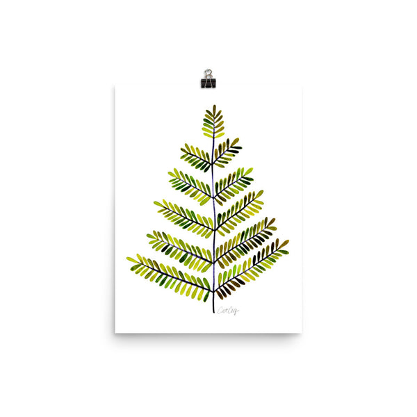 Leaflets – Green Palette • Art Print