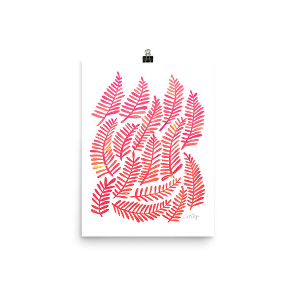 Fronds – Pink Palette • Art Print