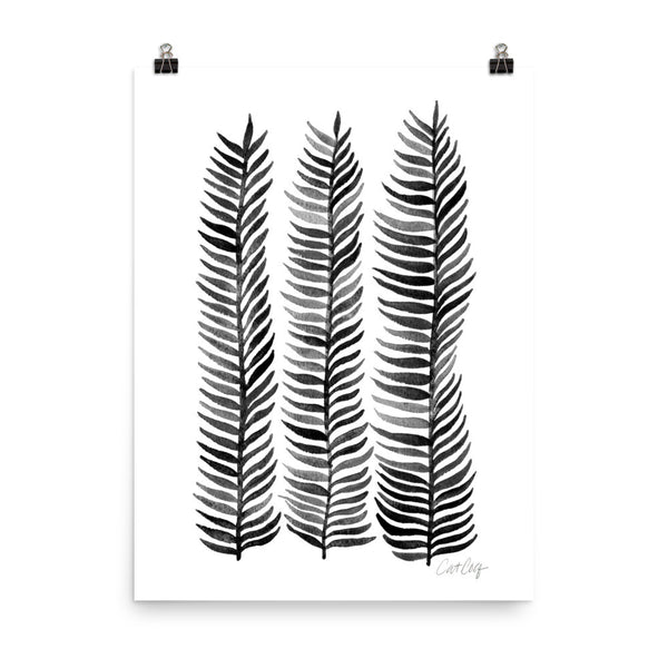 Stems – Black Palette  •  Art Print