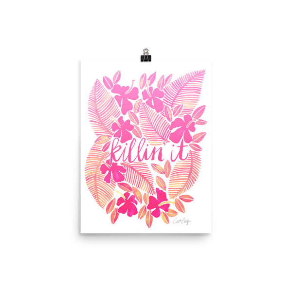 Killin' It – Pink Ombré Palette • Art Print