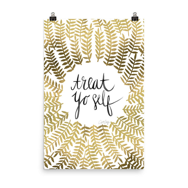 Treat Yo Self – Gold Palette • Art Print