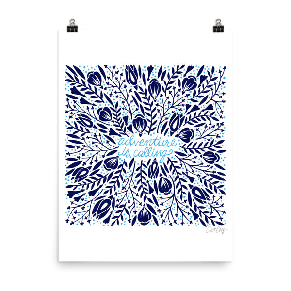 Adventure is Calling – Navy Palette • Art Print