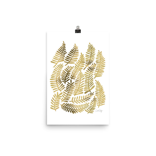 Fronds – Gold Palette • Art Print