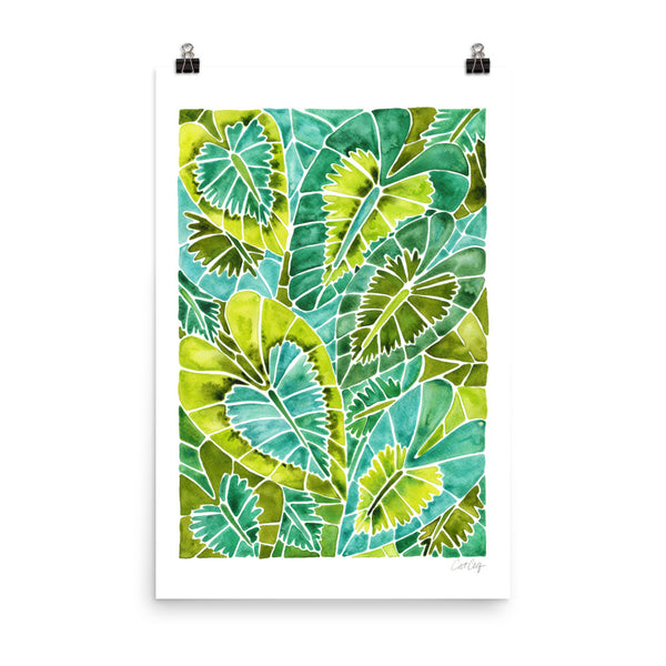 Schismatoglottis Calyptrata – Green Palette • Art Print