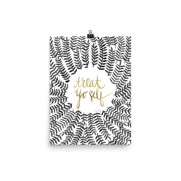 Treat Yo Self – Black Palette • Art Print