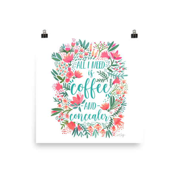 Coffee & Concealer – Juicy Palette • Art Print