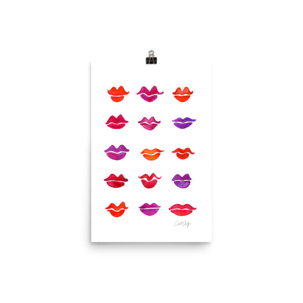 Kiss Collection – Fuchsia Palette • Art Print