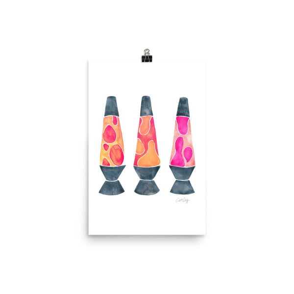 Lava Lamps – Peachy Pink Palette • Art Print
