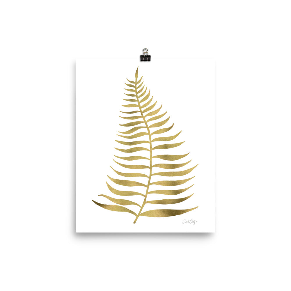 Palm Leaf – Gold Palette • Art Print