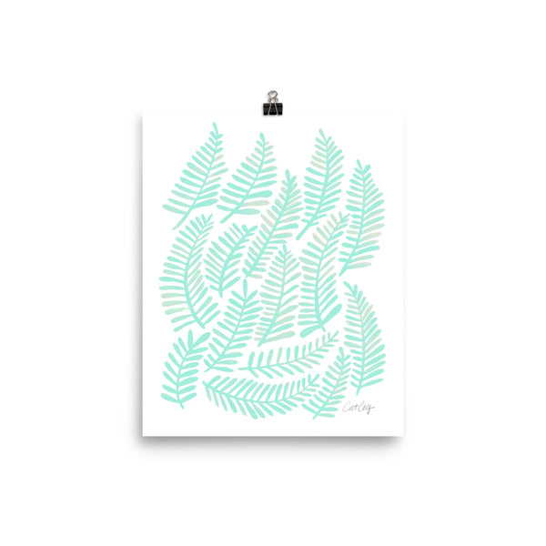 Fronds – Mint Palette • Art Print