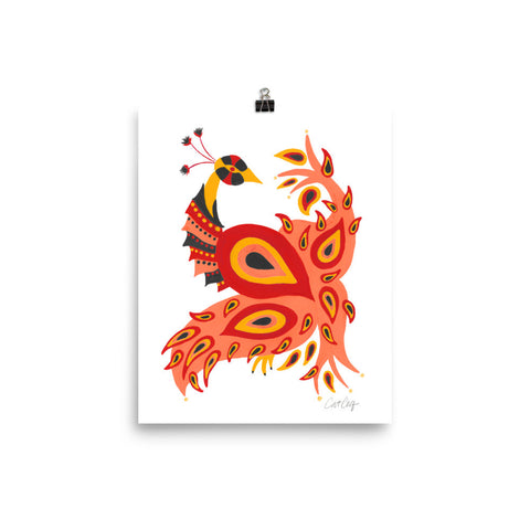 Peacock – Fiery Palette • Art Print