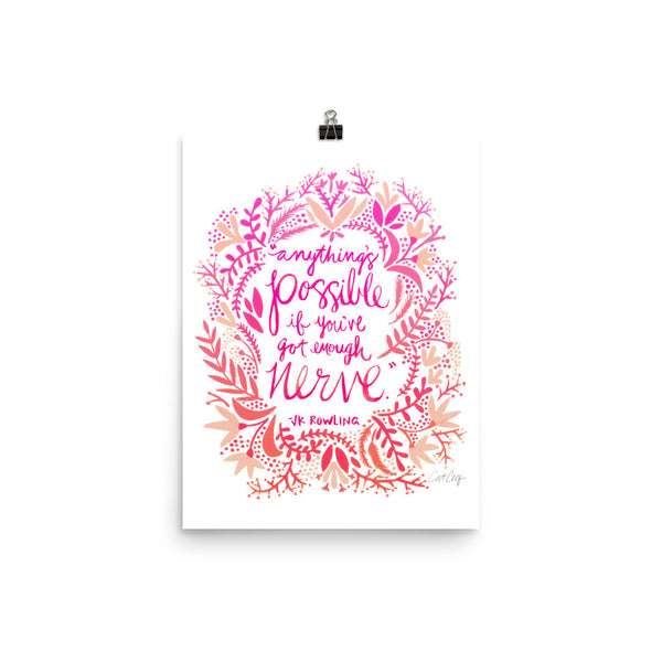 Anything’s Possible – Pink Ombré Palette • Art Print