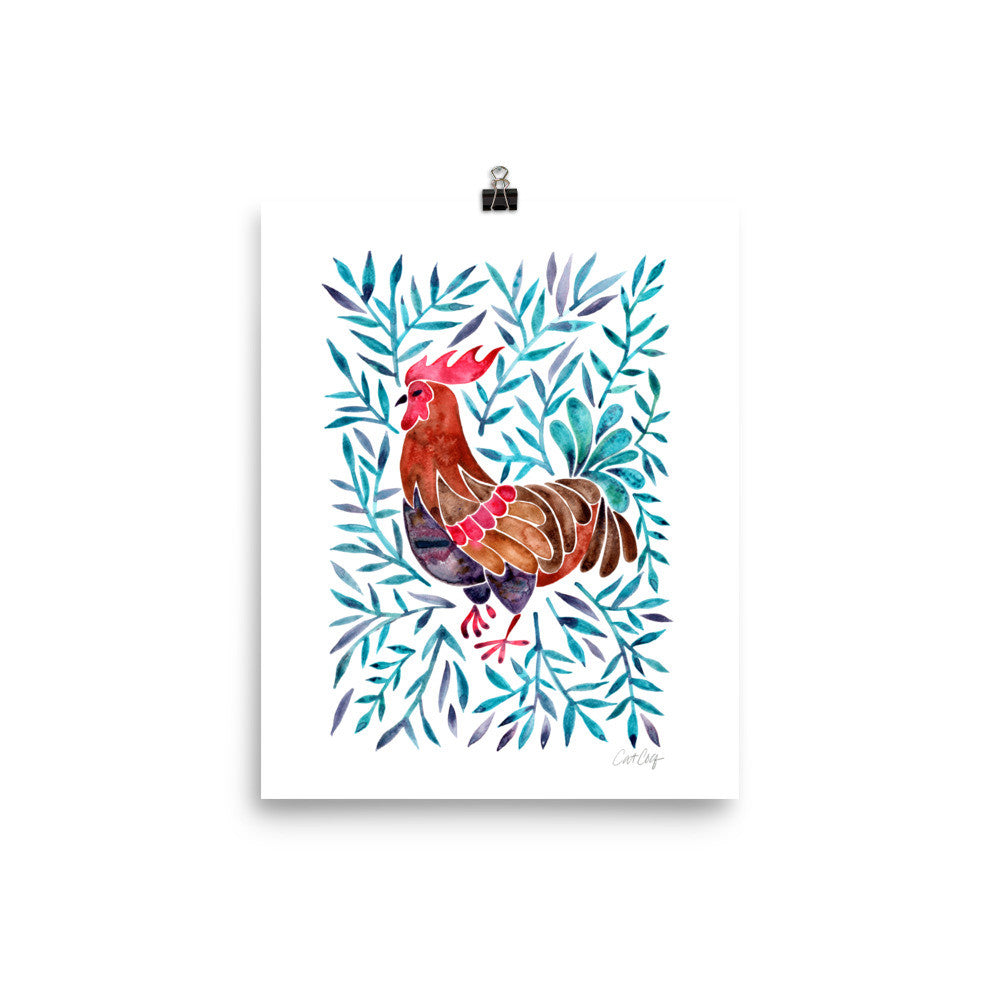 Le Coq – Green Leaves • Art Print