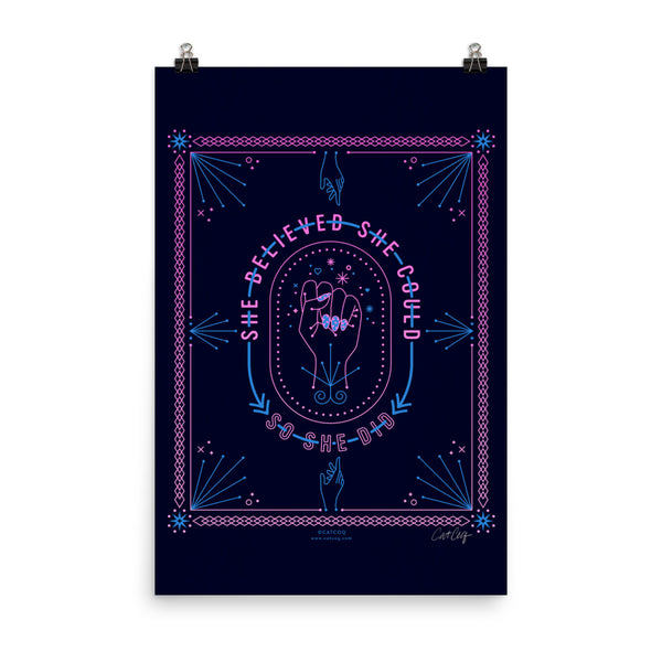 She Believed – Intergalactic Palette • Art Print
