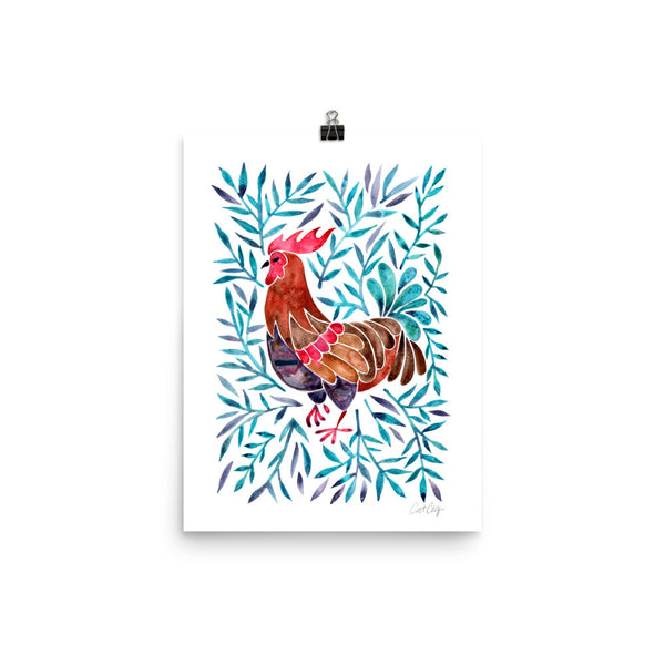 Le Coq – Green Leaves • Art Print