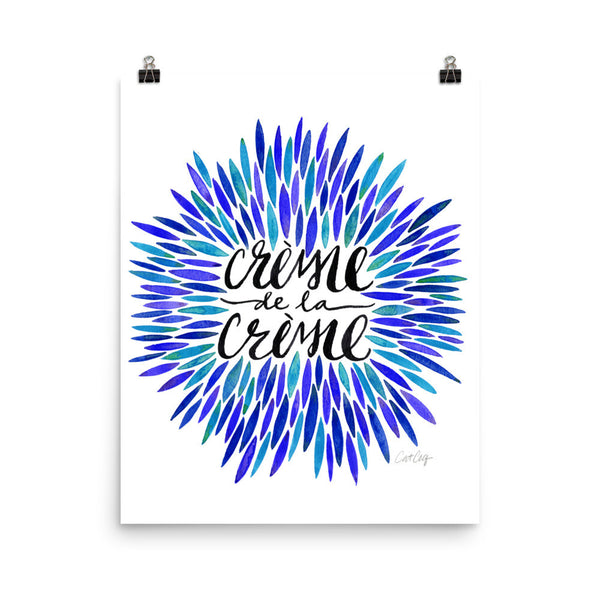 Crème de la Crème – Blue Palette • Art Print
