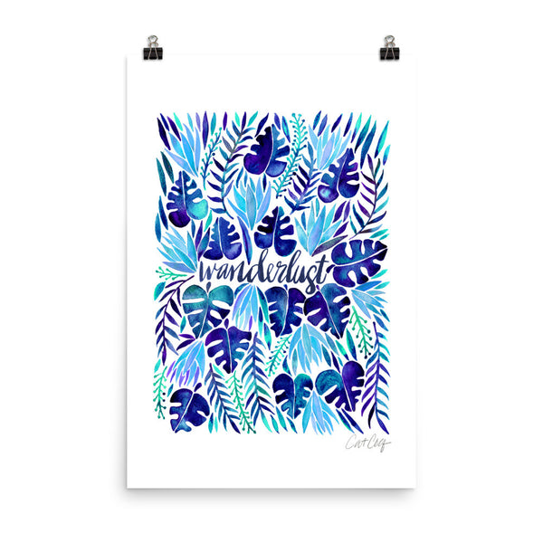 Wanderlust – Blue Palette • Art Print