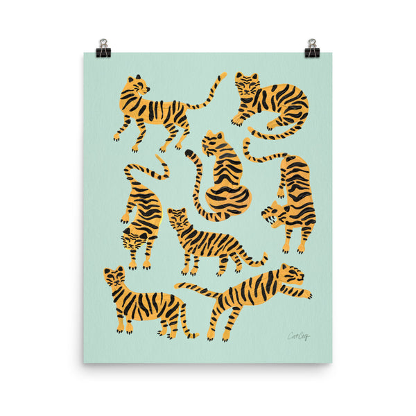 Tiger Collection - Mint & Orange