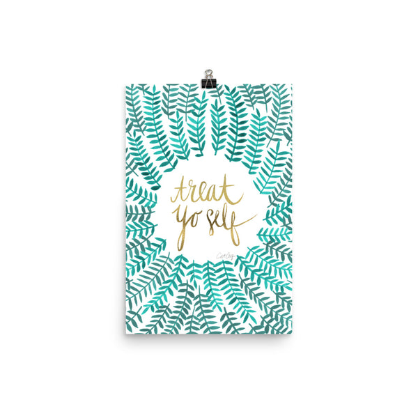 Treat Yo Self – Turquoise Palette • Art Print