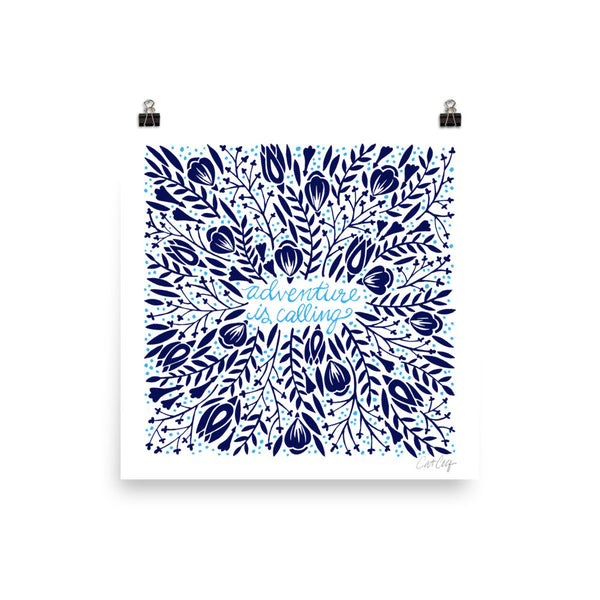 Adventure is Calling – Navy Palette • Art Print