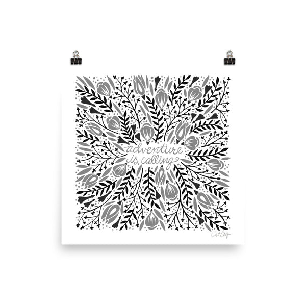 Adventure is Calling – Black Palette • Art Print