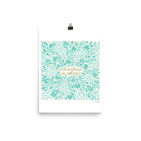 Adventure is Calling – Mint Palette • Art Print