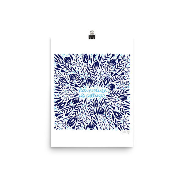 Adventure is Calling – Navy Palette • Art Print