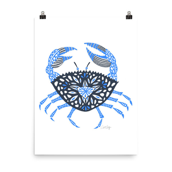Crab – Blue Palette • Art Print