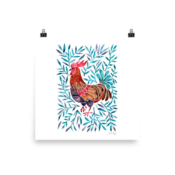 Le Coq – Green Leaves • Art Print