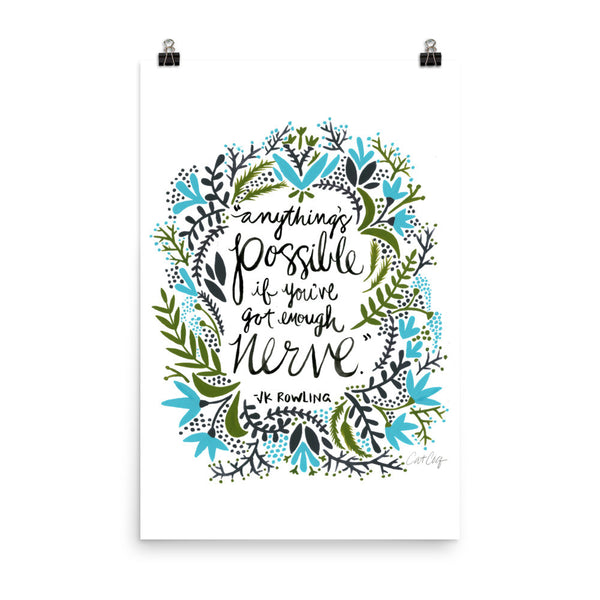 Anything’s Possible – Green & Blue Palette • Art Print