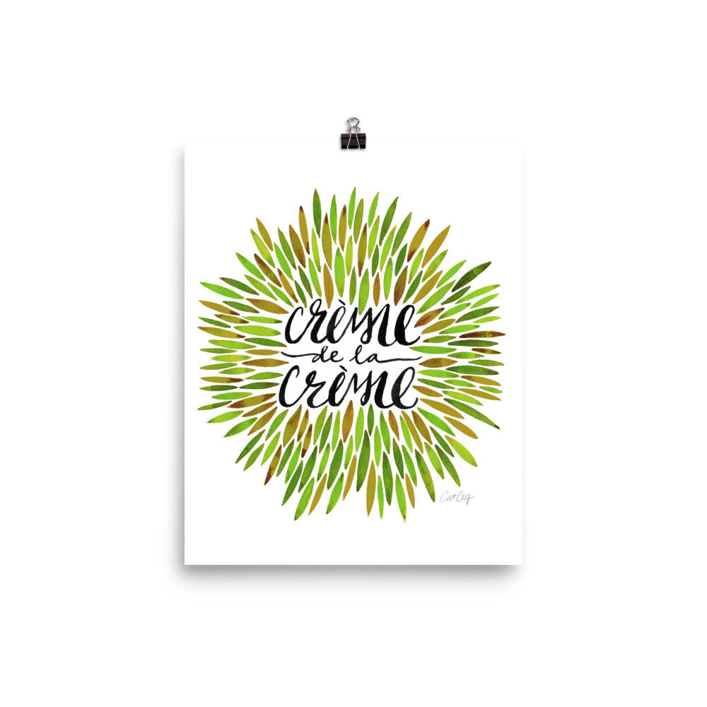 Crème de la Crème – Green Palette • Art Print