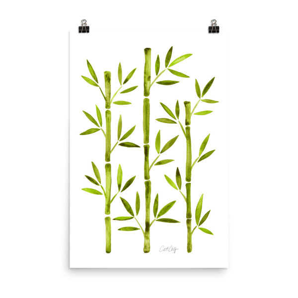 Bamboo – Lime Palette • Art Print