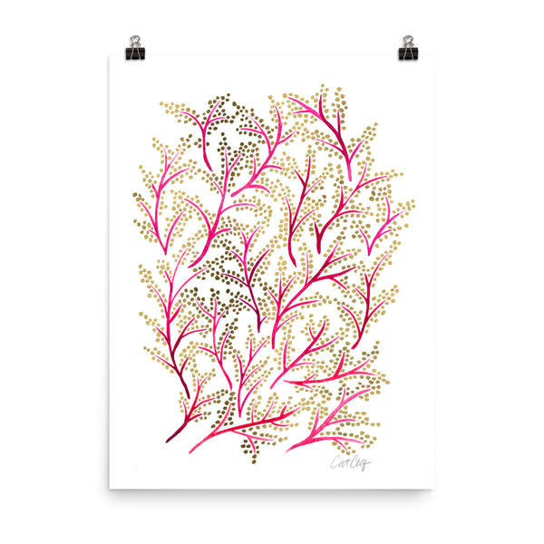 Branches - Pink & Gold