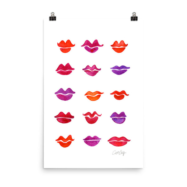 Kiss Collection – Fuchsia Palette • Art Print