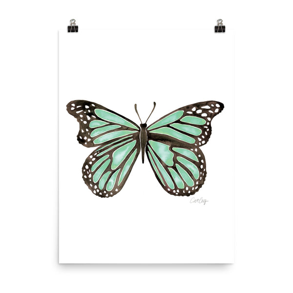 Butterfly – Mint Palette • Art Print