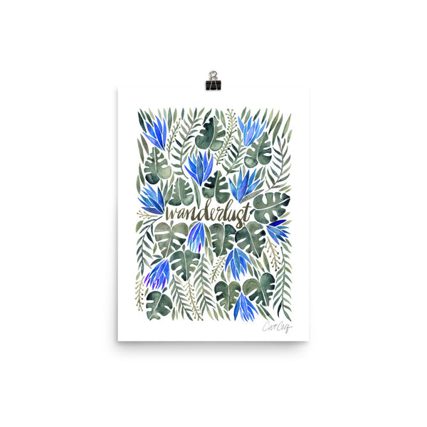 Wanderlust – Periwinkle & Grey Palette • Art Print