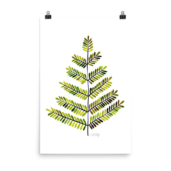Leaflets – Green Palette • Art Print