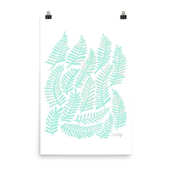 Fronds – Mint Palette • Art Print