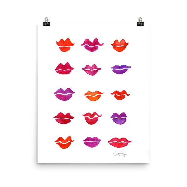 Kiss Collection – Fuchsia Palette • Art Print