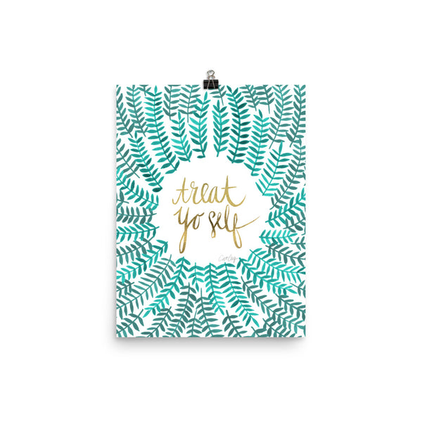 Treat Yo Self – Turquoise Palette • Art Print