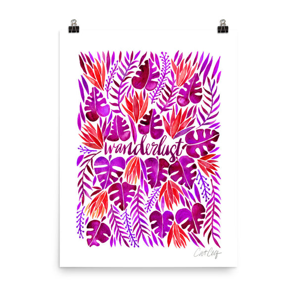 Wanderlust – Magenta Palette • Art Print