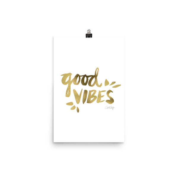 Good Vibes – Gold Palette • Art Print