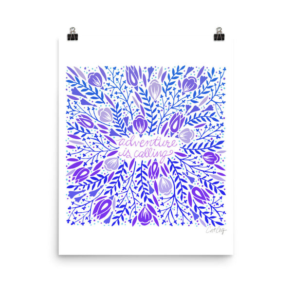 Adventure is Calling – Indigo Palette • Art Print