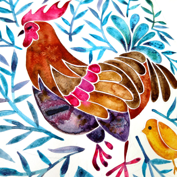 Le Coq – Green Leaves • Art Print