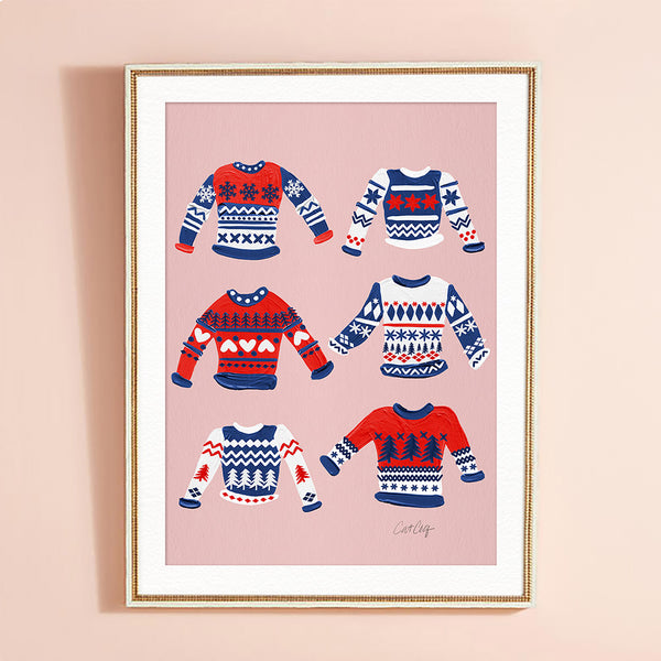 Christmas Sweaters - Red Navy