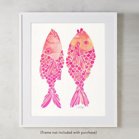 Indonesian Fish – Pink Palette • Art Print