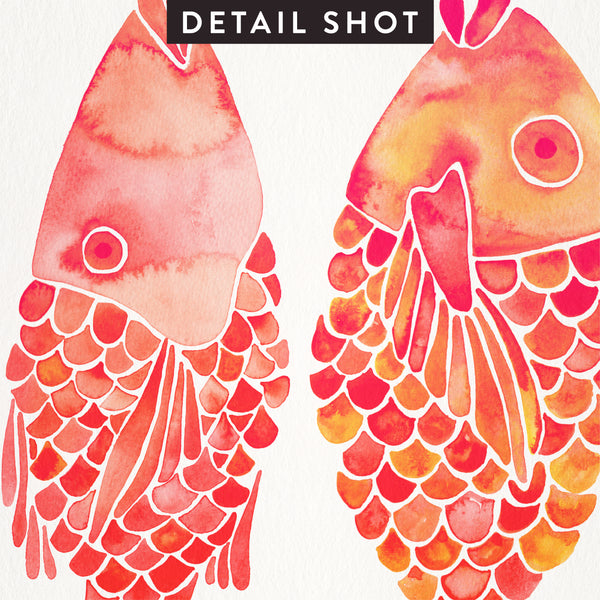 Indonesian Fish – Coral Palette • Art Print